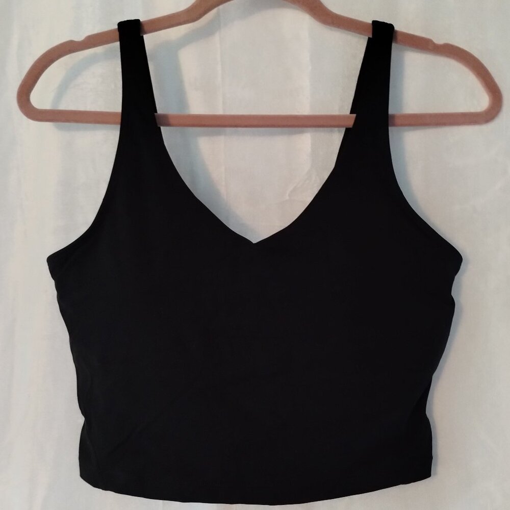 TGP (M) Black Long Line Sports Bra Crop Top